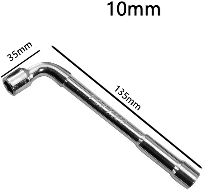 1pcs L 형 파이프 천공 팔꿈치 미니 렌치 세트 자형 더블 헤드 육각 소켓 미터법 키트 6 포인트 7 8 9 10 1, 02 10mm, 1