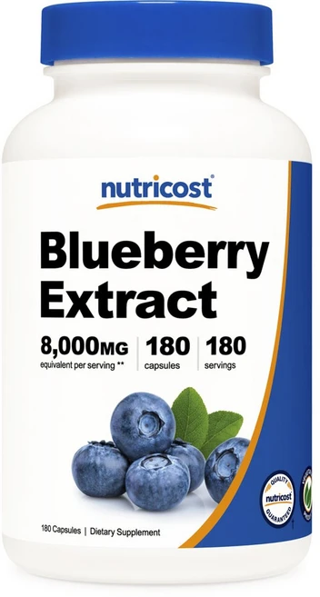 뉴트리코스트 블루베리 추출물 캡슐, 180정, 1개 - 쿠팡