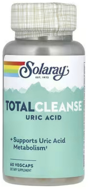 솔라레이 토탈 클렌즈 유릭 에시드 60정 비타민 C 씨 아스코르 빈산 브산 엽산 타르트 타트 체리 브로멜라인 파인애플 줄기 케르세틴 퀘르세틴 강황 커큐민 셀러리 씨 효능, 1개