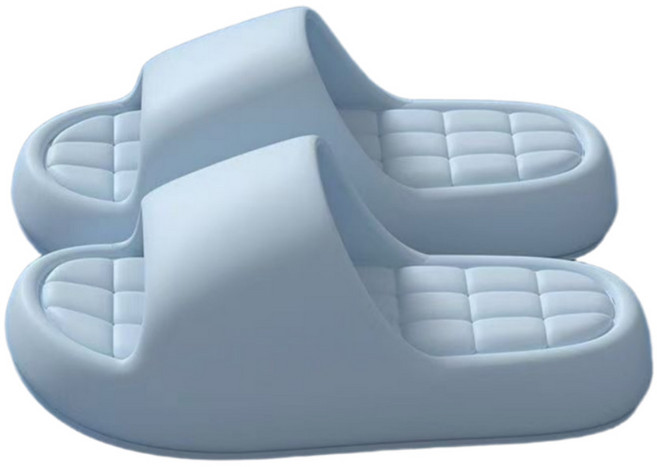 제이드슈 EVA 엠보싱 실내화 가벼운 거실 슬리퍼 쿠션 거실화, 1개, 스카이