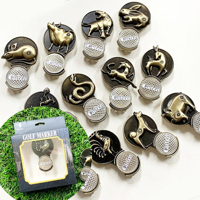 행운의십이지신 띠별 골프볼마커 자석클립형 골프선물 eso*3124bs, 05_용