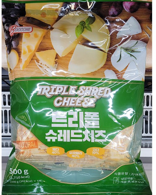 트리플 슈레드치즈 500g (모짜렐라 40% 체다40% 고다19%), 1개