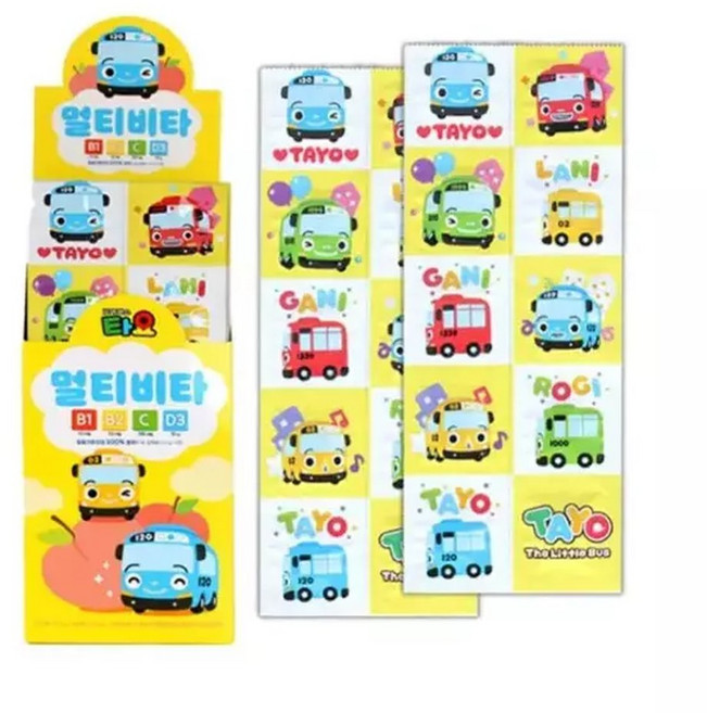 타요 멀티비타 250정 타요비타민 어린이비타민 키즈비타민 유아비타민 캐릭터비타민, 1개