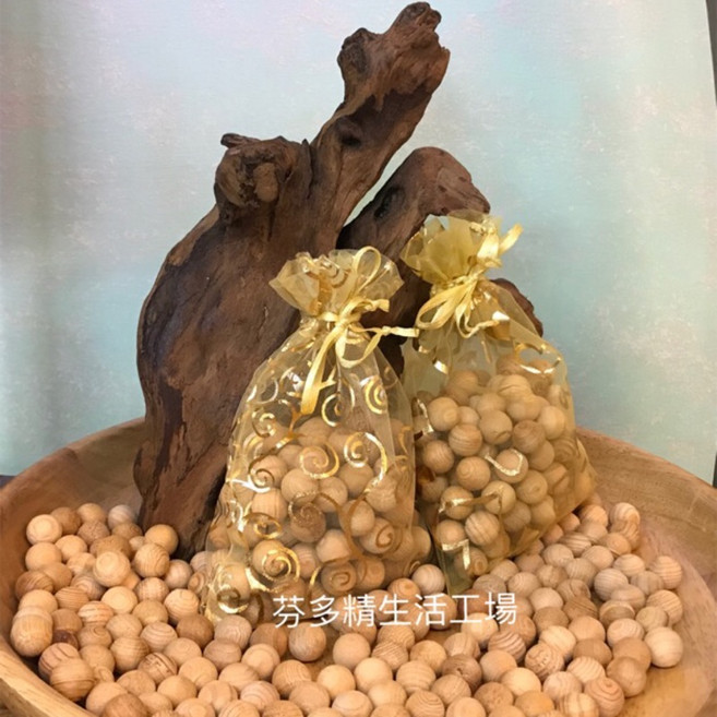 芬多精生活工場 台灣檜木珠, 檜木珠【大顆】100g
