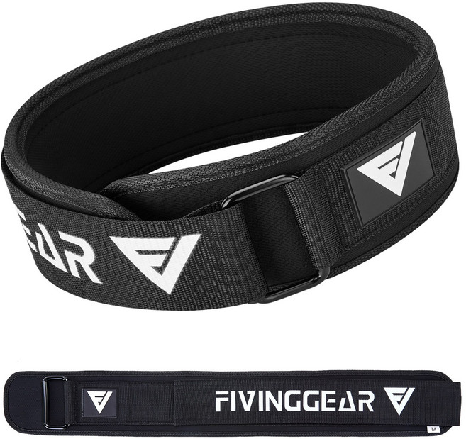 FIVING 허리보호대 복압벨트 웨이트 리프팅 핵심 서포트 밸트, 블랙, 1개