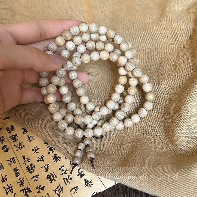 復古檀木綠檀多層串珠手鍊佛珠飾品