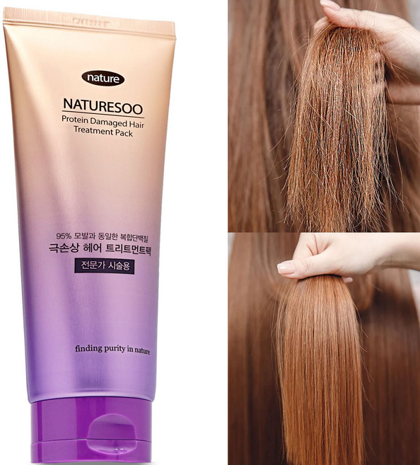 네이처수 전문가용 극손상 단백질 트리트먼트 헤어팩, 200ml, 1개