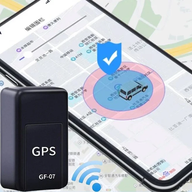 마이크로 마그네틱 GPS 추적기 차량 오토바이 실시간 도난 방지 모니터 개인용 분실 위치 미니, 01 Black