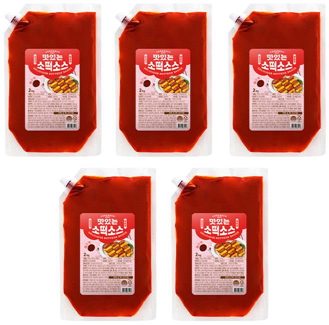쿠즈락 소떡소스 매운맛 /파우치, 2kg, 5개