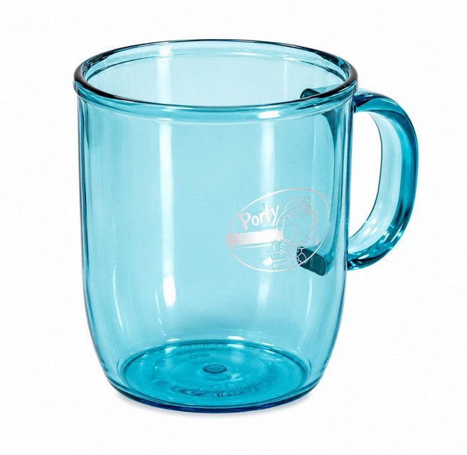 Porty 多彩玻璃杯 420ml, 湖水藍色, 1個