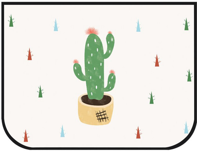 차량용 햇빛 가리개 자동차 차양막 햇볕 우산 파라솔 차광막 이모지 귀여운, C. 선인장, 1개