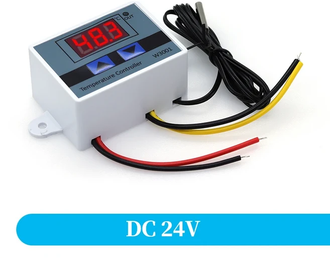 W3001 디지털 온도 컨트롤러 온도 조절기 온도 조절기 수족관 인큐베이터 온수기 온도 조절기 110V 220V 12, 01 DC 24V