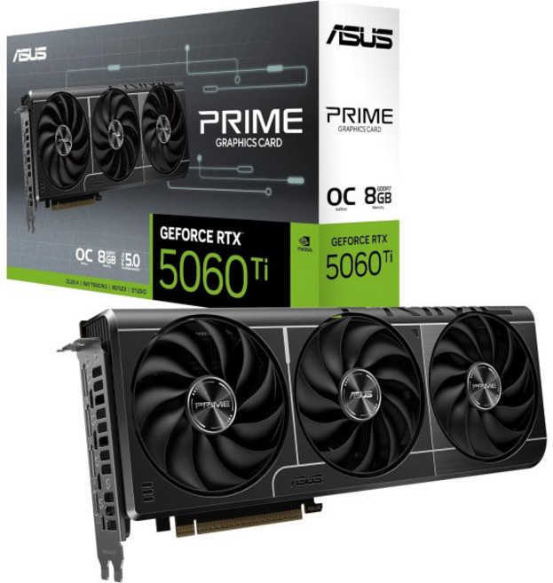 (옵션확인) ASUS TUF 게이밍 지포스 RTX 5060 Ti 8GB GDDR7 OC 에디션 게이밍 그래픽 카드, PRIME, RTX5060Ti|OC|8GB, -
