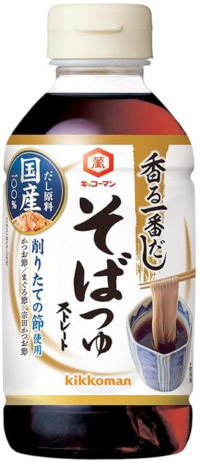 Kikkoman 킷코만 향기로운 이치방 다시 소바쯔유 300ml 4개입, 4개