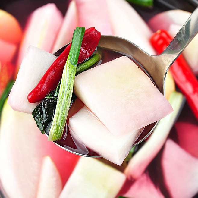 [푸르젠] HACCP인증 30년 전통 여수 백서방 동치미, 1개, 3kg