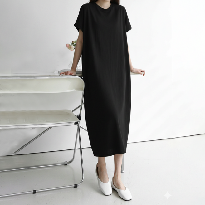 반타 아노락 원피스 바스락 오버핏 루즈핏 빅사이즈 등원룩 나들이룩