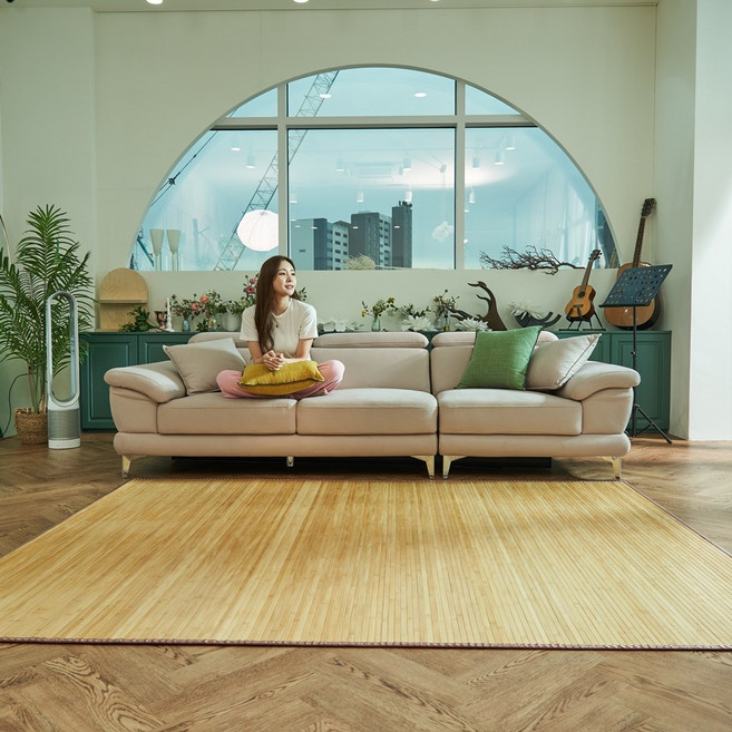 [100%천연대나무]리빙가을 17mm 죽편 대나무자리 대자리