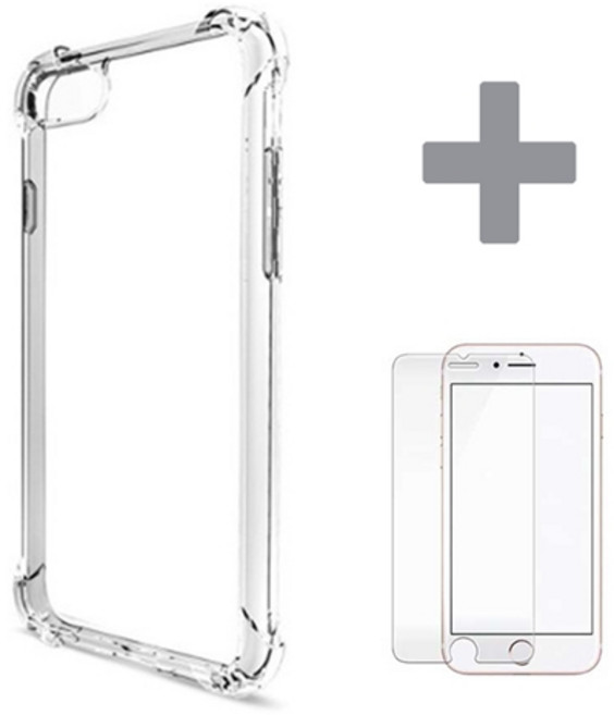 데일리어스 갤럭시 A90 5G (A908) 에어백 쿠션 범퍼 젤리 투명 슬림 케이스 + 강화유리 증정