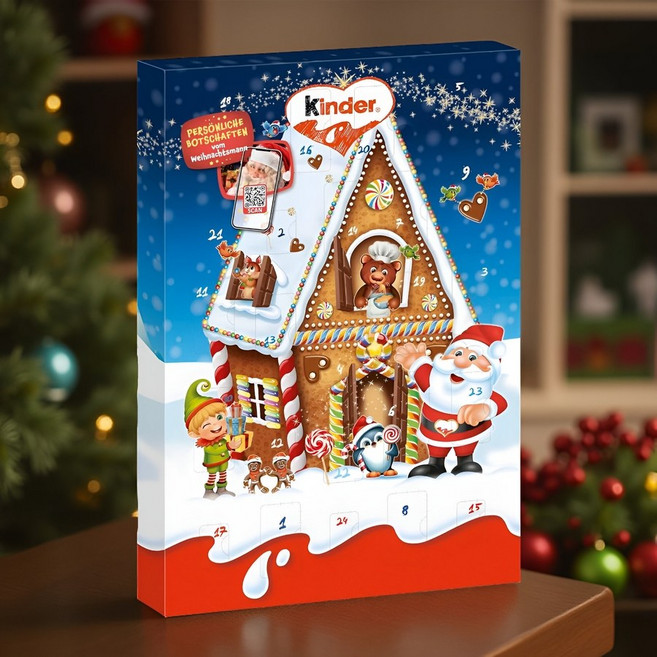 독일 킨더 믹스 어드벤트 캘린더 크리스마스 디데이 초콜릿 캘린더 달력