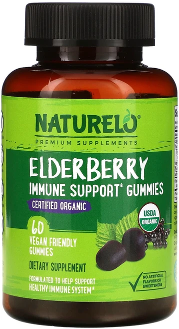 NATURELO 엘더베리 면역력 강화 구미젤리 비건 구미젤리 60개, NATURELO엘더베리면역력강화구미젤리비건구미젤리60개, 1개, 60정 - 쿠팡