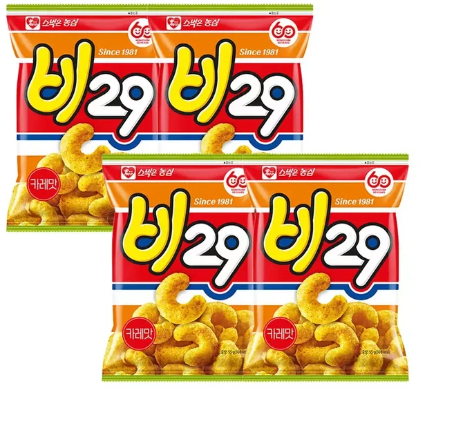농심 비29 카레맛 55g 4개, 1개