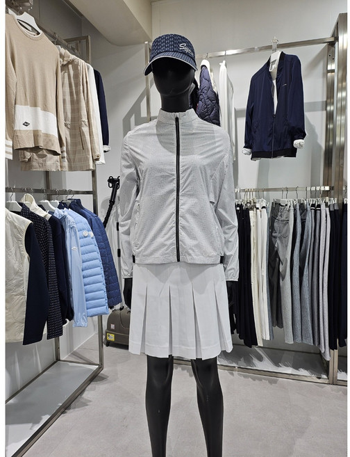 E224슈페리어 스트레치 홑겹점퍼 여성점퍼 레이어드하기좋은 홑겹점퍼 도트점퍼 PCC6202 그레이