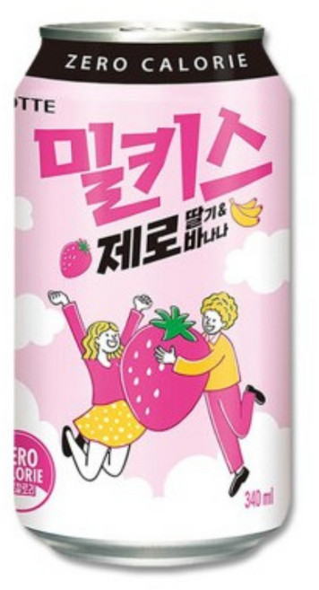 골든싸이]밀키스_딸기바나나340ml 48개, 340ml, 24개