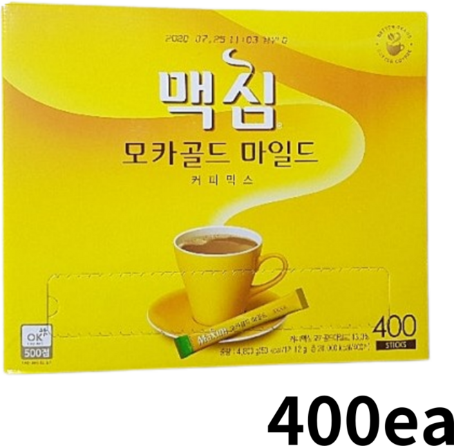 맥심 모카골드 마일드 커피믹스, 12g, 1개입, 400개