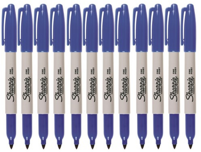 샤피 유성 네임펜 파인 SF30063A, BlueColor, 48개