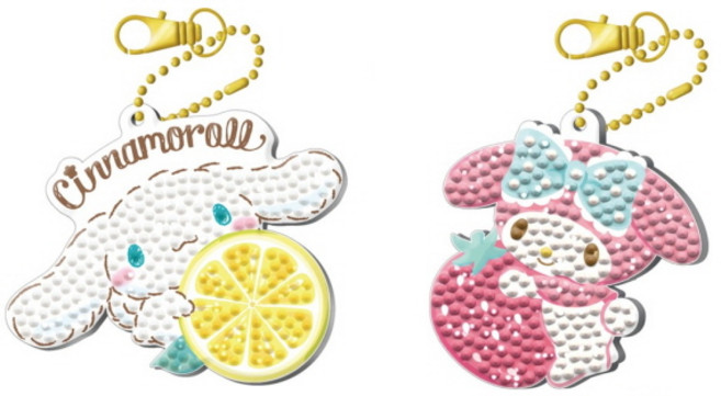 산리오 캐릭터즈 보석 십자수 과일 2개 시나모롤 마이멜로디