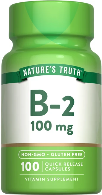 네이쳐스 트루스 B2 비타민 100mg 타블릿, 2개, 100정 - 쿠팡