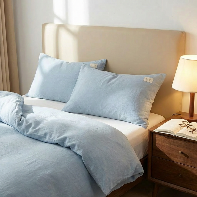 포니홈 호텔 순면 베개커버 60수 코튼워싱 자루식베겟 2P