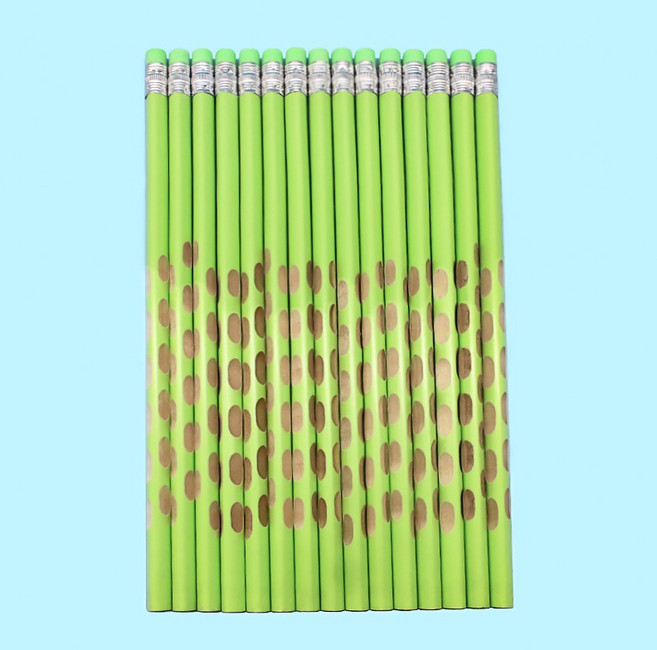 粗桿洞洞鉛筆, 2B草綠洞洞筆【帶橡皮】, 1個