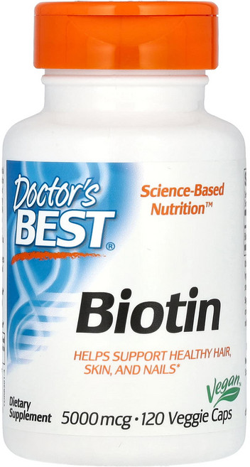 닥터스베스트 비오틴 5 000mcg 베지캡슐 120정, 1개