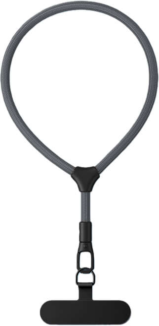 Miri&Ju 튼튼한 강화루프 휴대폰 도난방지 핸드폰줄 스트랩 손목형, 1개, 그레이