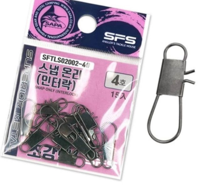 낚시 스냅도래 4호 루어 맨도래 엉킴방지+커머스연구소Shop, 1개
