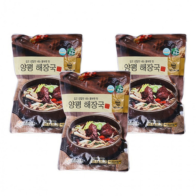 자연깃든 양평해장국 600g 3팩, 1g, 1개