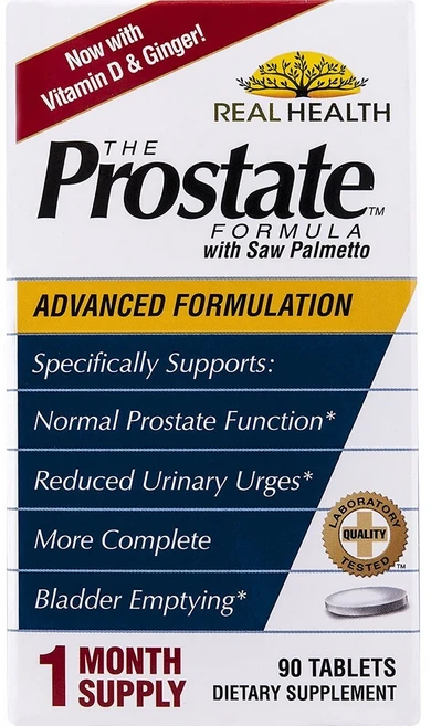 Real Health Laboratories 리얼헬스랩 전립선 영양제-아연 셀레늄 쏘팔메토 라이코펜 쐐기풀 석류추출물 케르세틴(90정), 1개, 90정 - 쿠팡