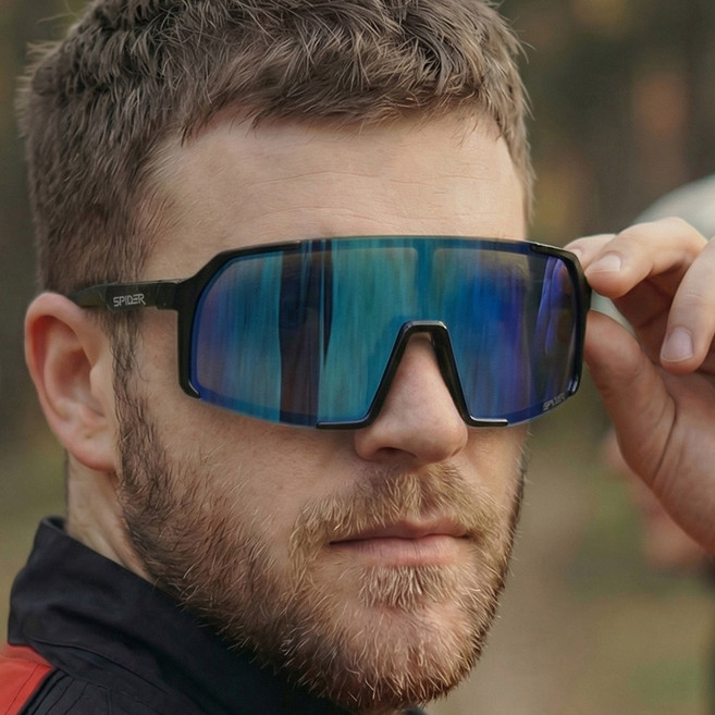 러닝 스포츠 자전거고글 라이딩 선글라스 변색 미러 골프 편광 낚시