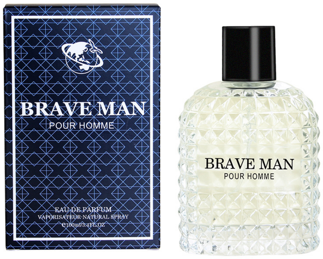 브레이브 포 맨 오 드 뚜왈렛 | 지속력 좋은 남자 향수 | 우디 노트, 1개, 100ml