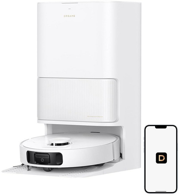 DREAME L40s 울트라 CE 로봇 진공 및 걸레 콤보와 셀프 비우기 도크 13 000Pa 흡입 걸레 셀프 클리닝 및 자동 리프팅 초음파 카펫 감지 반려동물 털 카펫, White