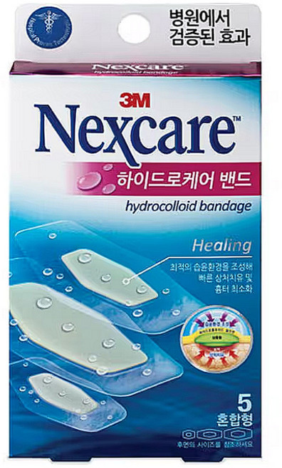 3M 넥스케어 하이드로케어 밴드 혼합, 1개