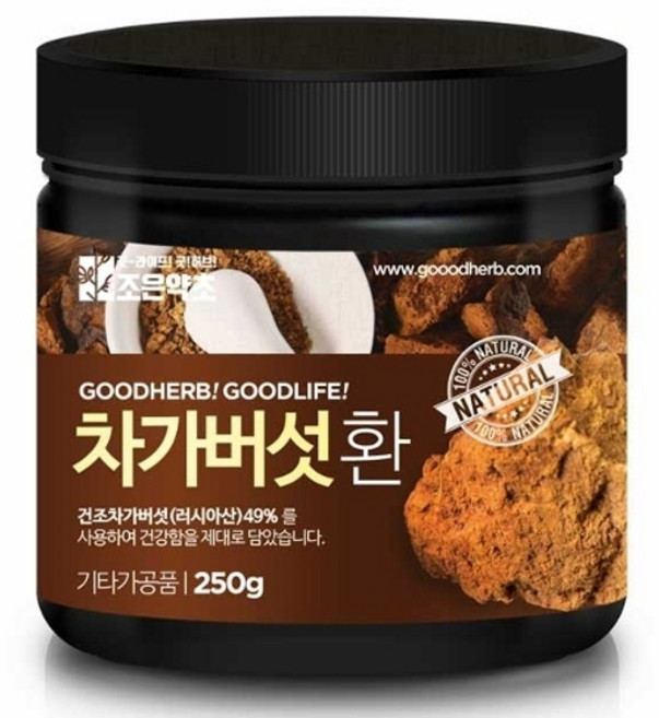 조은약초 프리미엄 차가버섯환, 250g, 1개