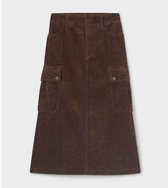 후아유 Corduroy Cargo Long Skirt WHWHF4954F 1225340