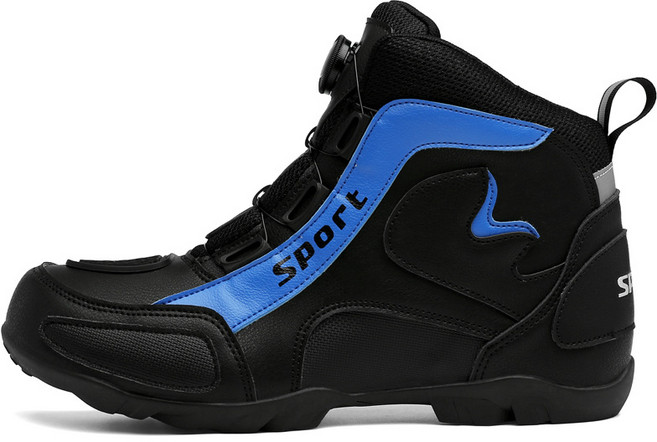 couyor 오토바이부츠 바이크슈즈 오토바이슈즈, 블랙(블루)