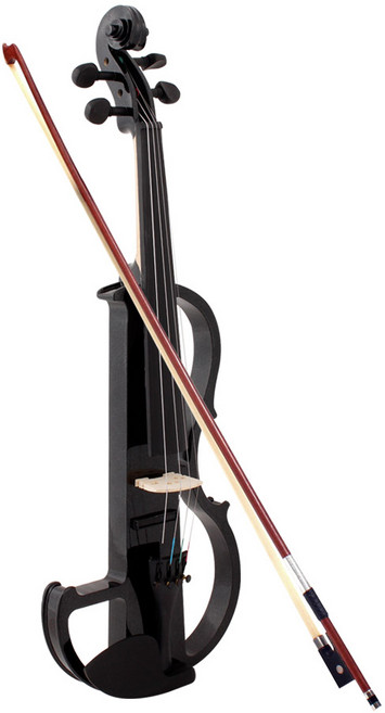 입문용 전자 바이올린 풀세트 44 EQ 일렉트릭, 블랙, 1개