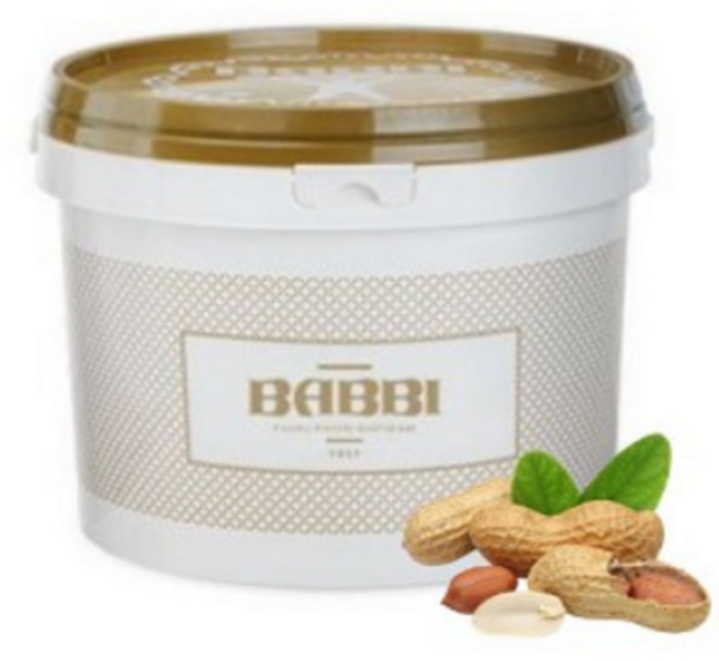[밥비 BABBI] 땅콩 페이스트(PASTA ARACHIDE SUPREMA) 3KG 스무디 에이드 젤라또 아이스크림 베이커리 원료, 1개