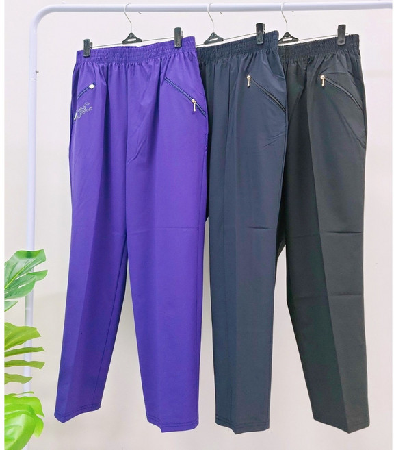 [꽃보다할머니] 엄마옷 봄여름 큐빅 무지 고무줄 바지 어버이날 생신선물 요양원 60대70대80대