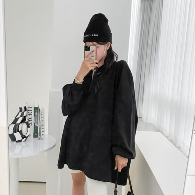 [아이우먼] 무지가오리옆트임긴팔티 NMS619M409 빅사이즈 사이즈에서 자유로운 그녀~