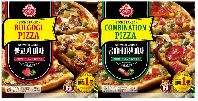 오뚜기 불고기 피자 396g 1개 + 콤비네이션 피자 415g 1개, 1세트